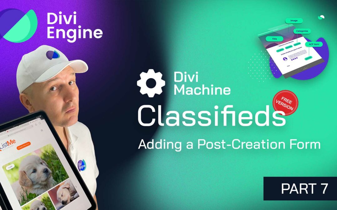 Divi Machine Classifieds – Part 7: Adding Advanced Forms with Divi Form Builder