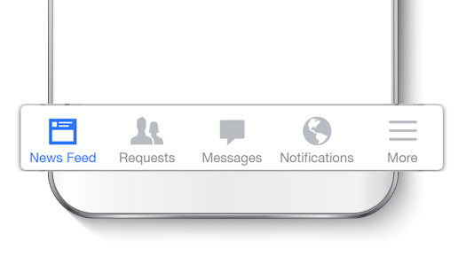 Facebook Bottom Navigation