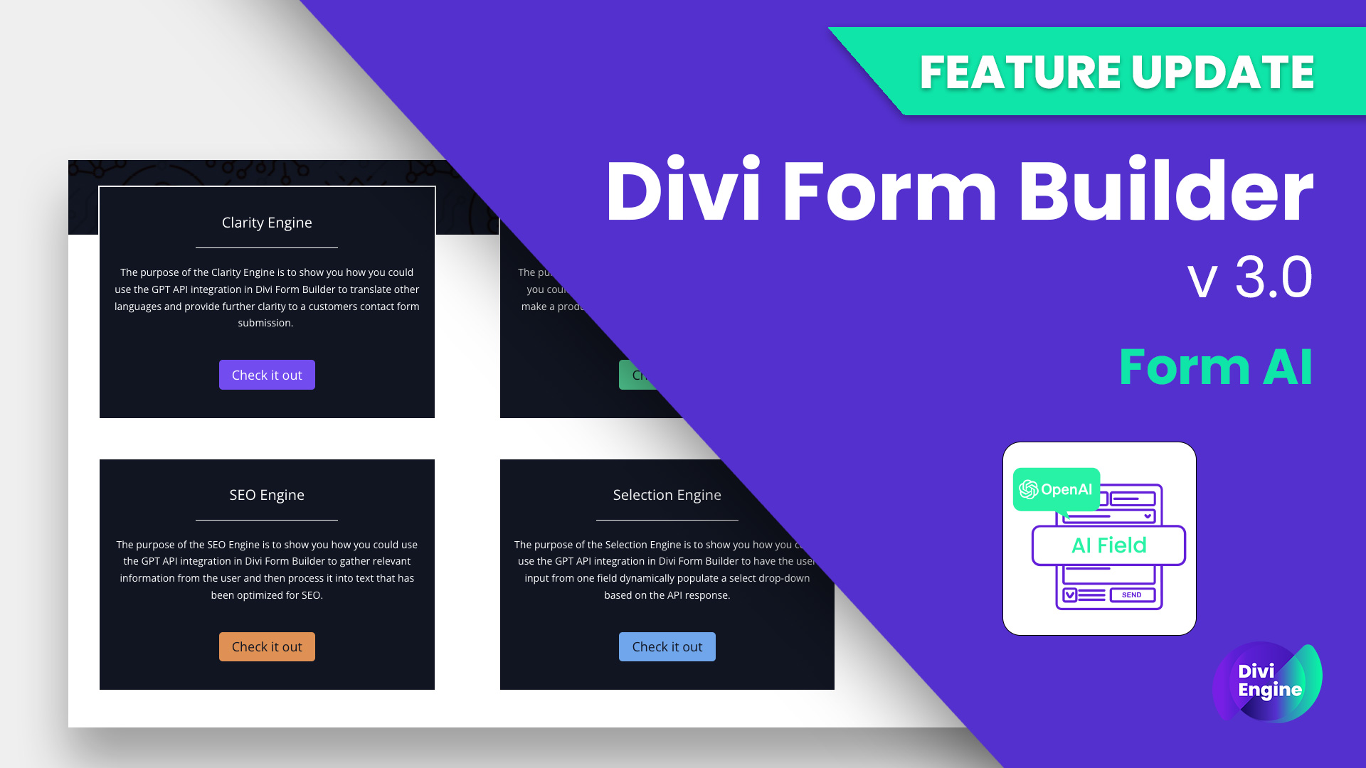 Feature Update: ChatGPT for Divi Form Builder is available now!