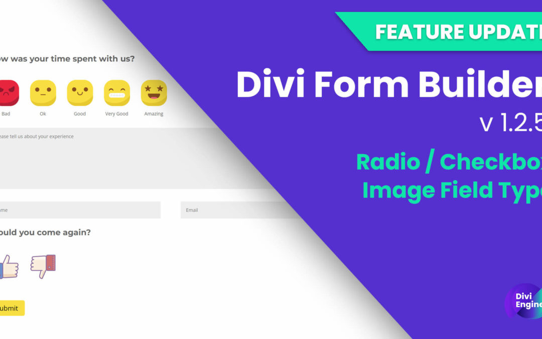 Feature Update: Divi Form Builder gets radio & checkbox image field types!