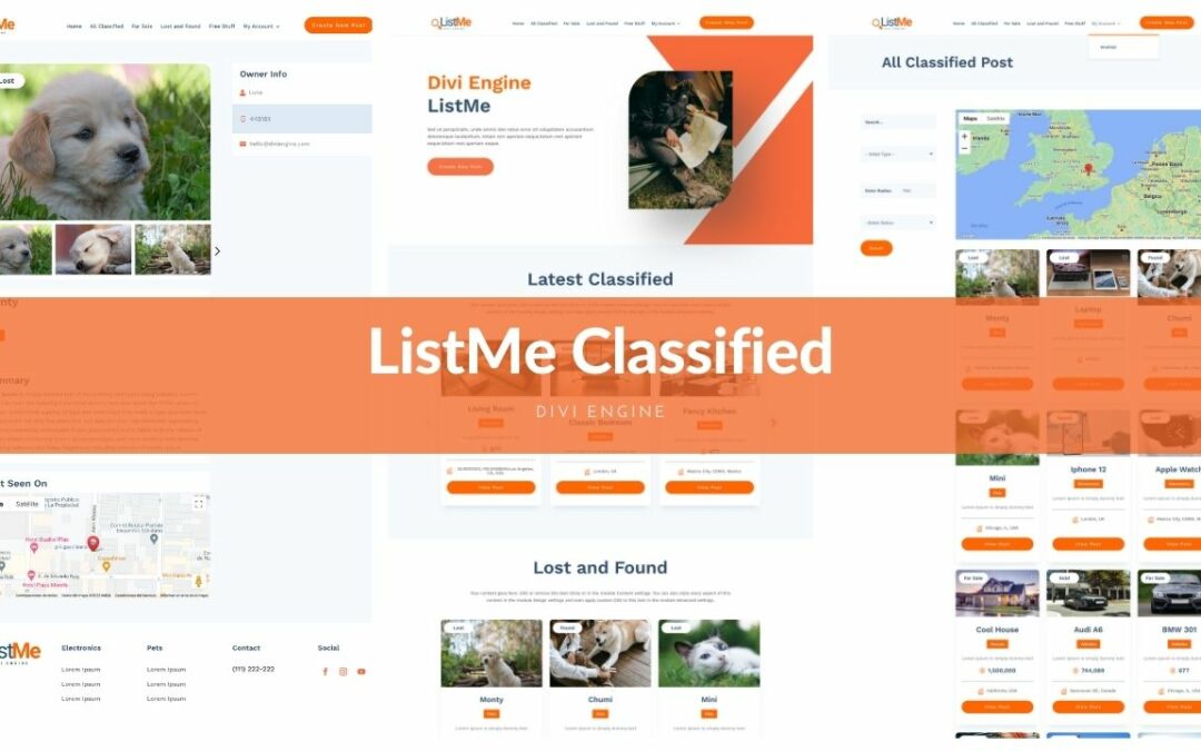 FREE Classifieds Layout pack for Divi Machine