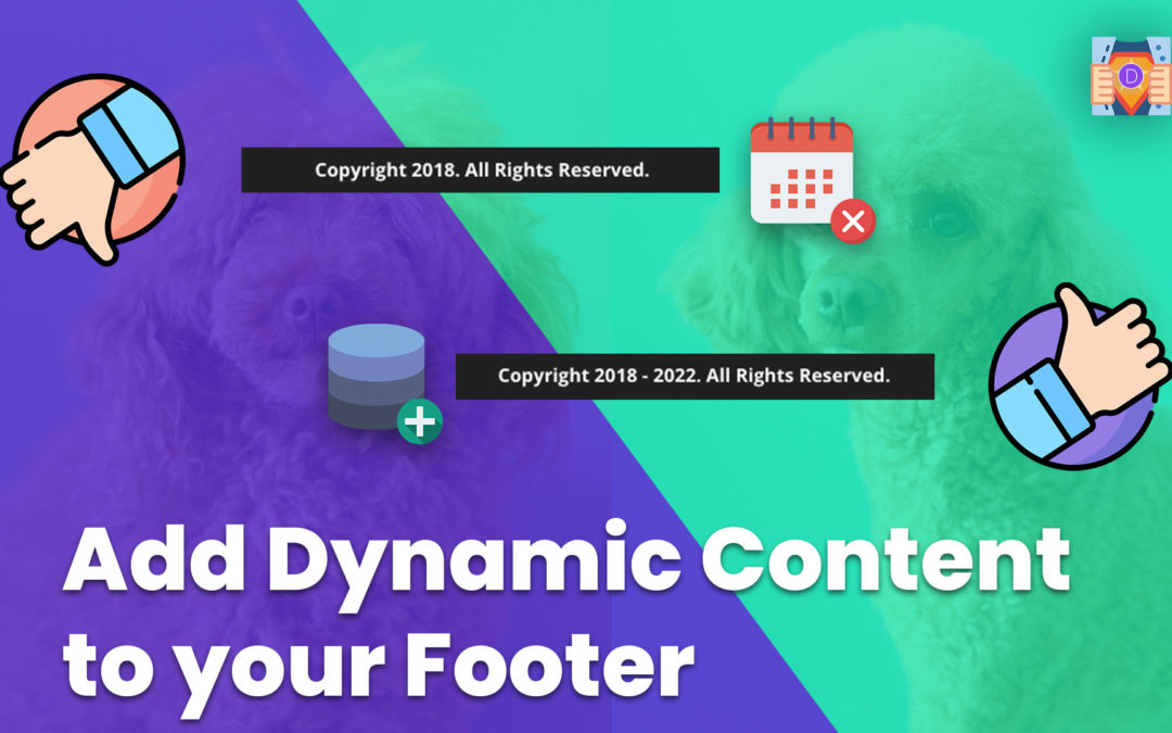 How to Add Dynamic Content to your Global Footer in Divi using the Theme Builder