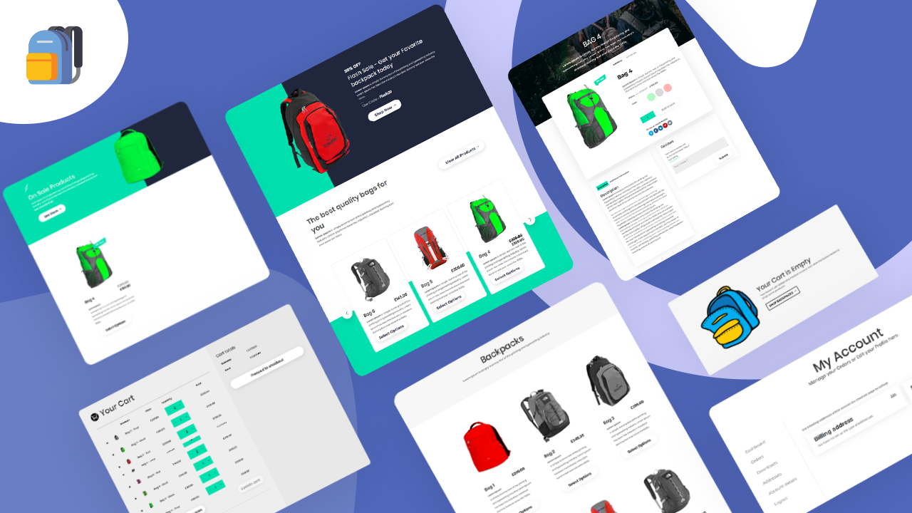 Backpack Shop Layout pack - Bodycommerce