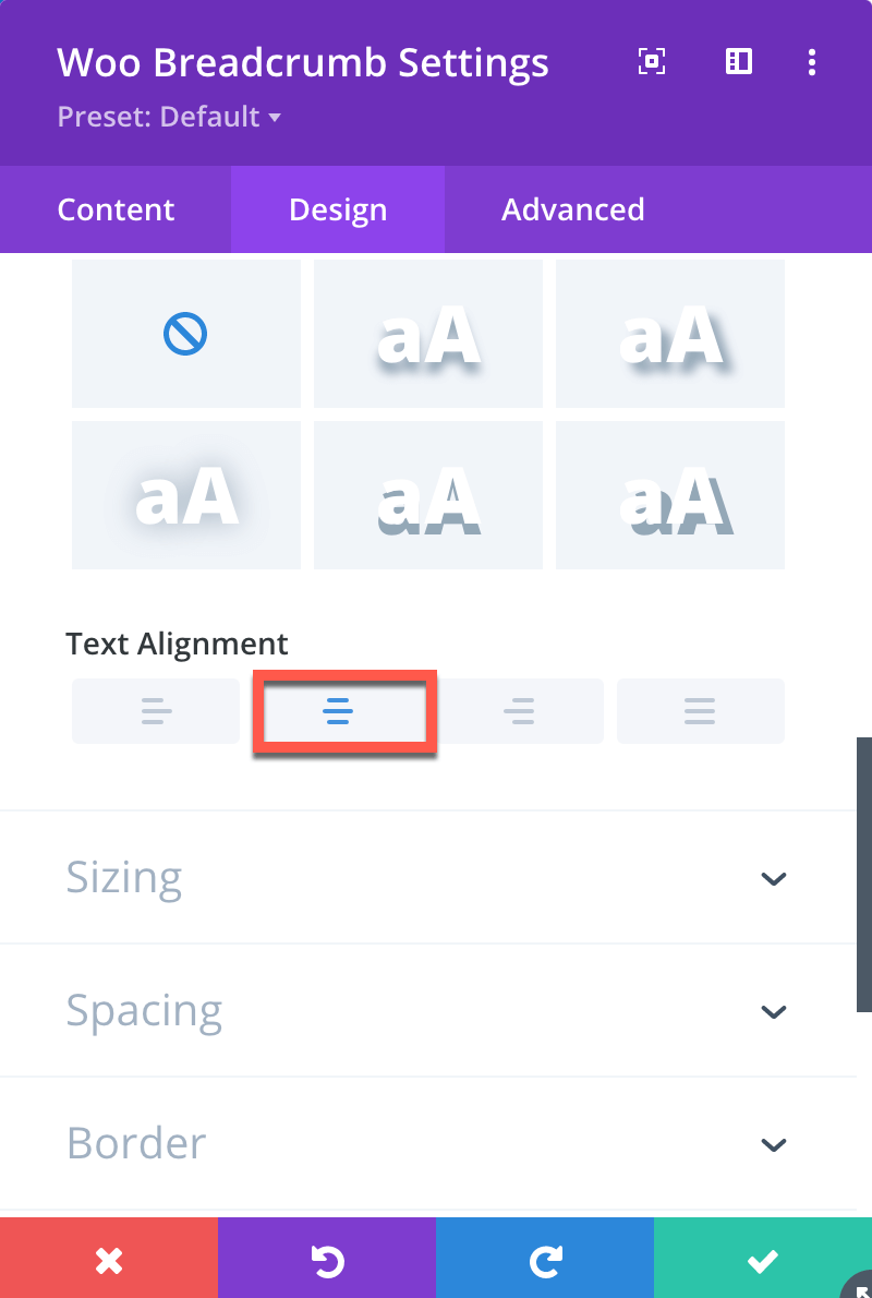 Divi Category Page Breadcrumb Module Design