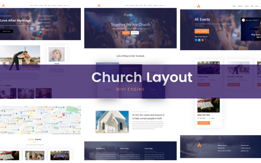 FREE Church Layout Pack for Divi Machine