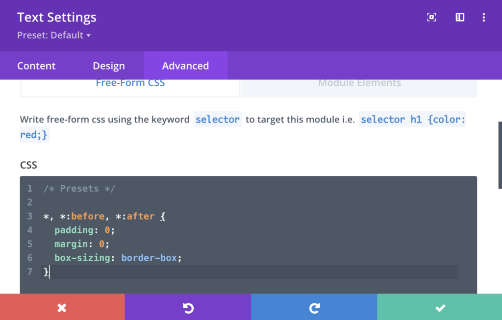 Custom Code in Divi Sections, Rows, and Modules Advanced Tab