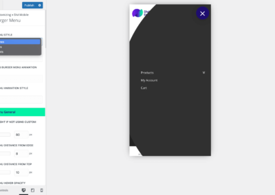 Customizing Divi Mobile