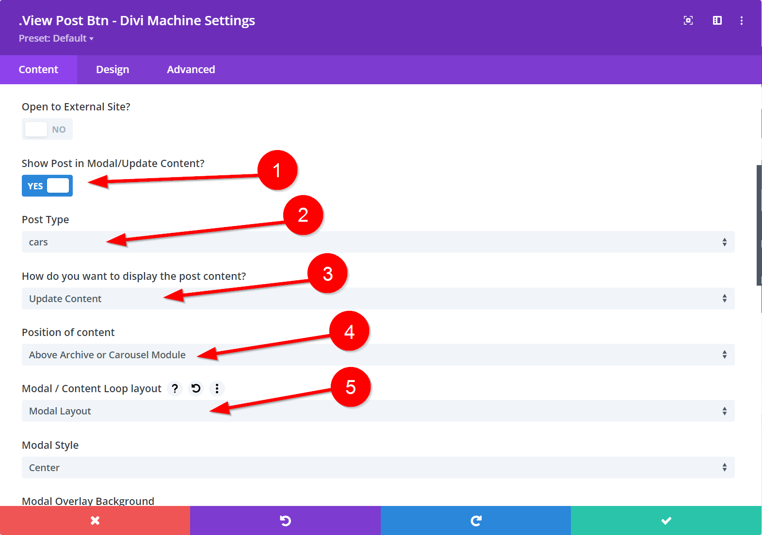 Divi Machine View Post Modal