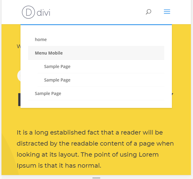 Divi Mega Menu