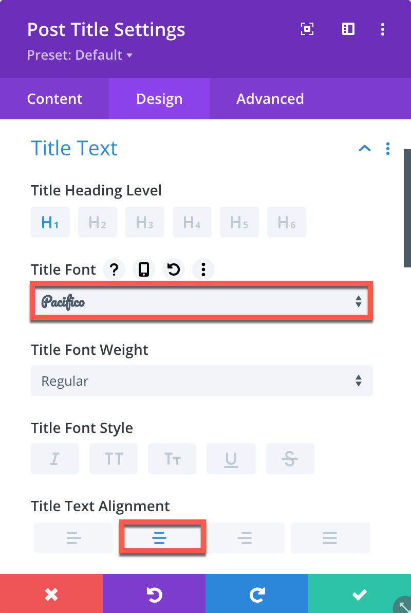 Divi Category Page Post Title Module Design