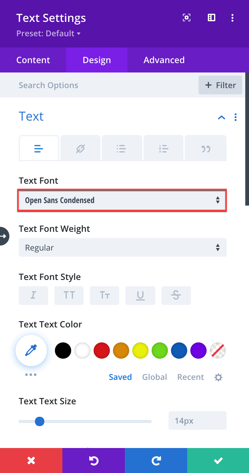 Text Shortcode Design Text