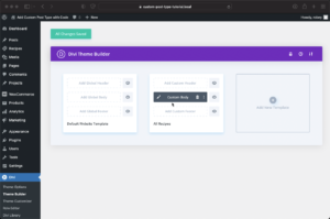 Divi Theme Builder Custom Post Template