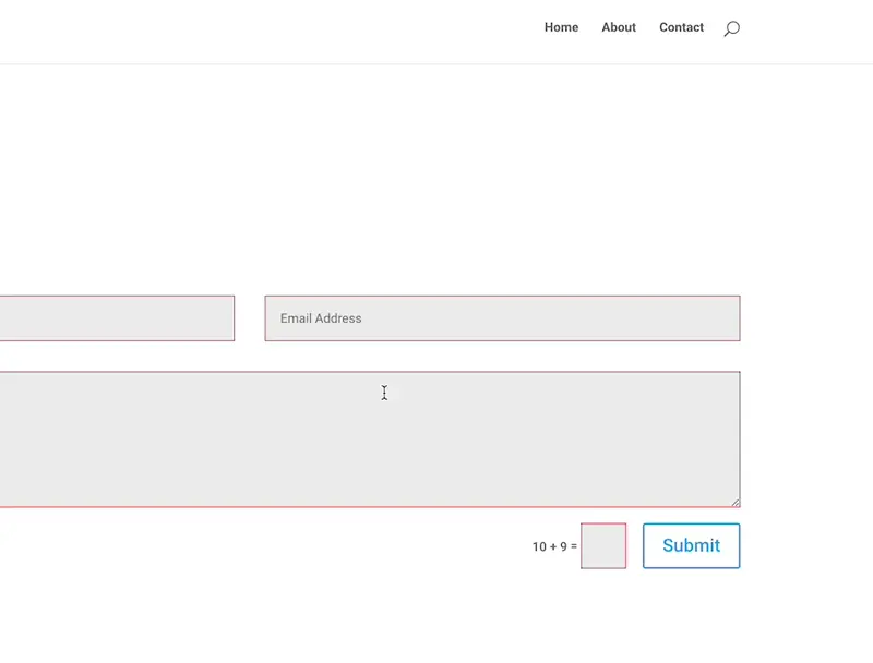 Demo of Confetti Effect when Submitting a Divi Contact Form