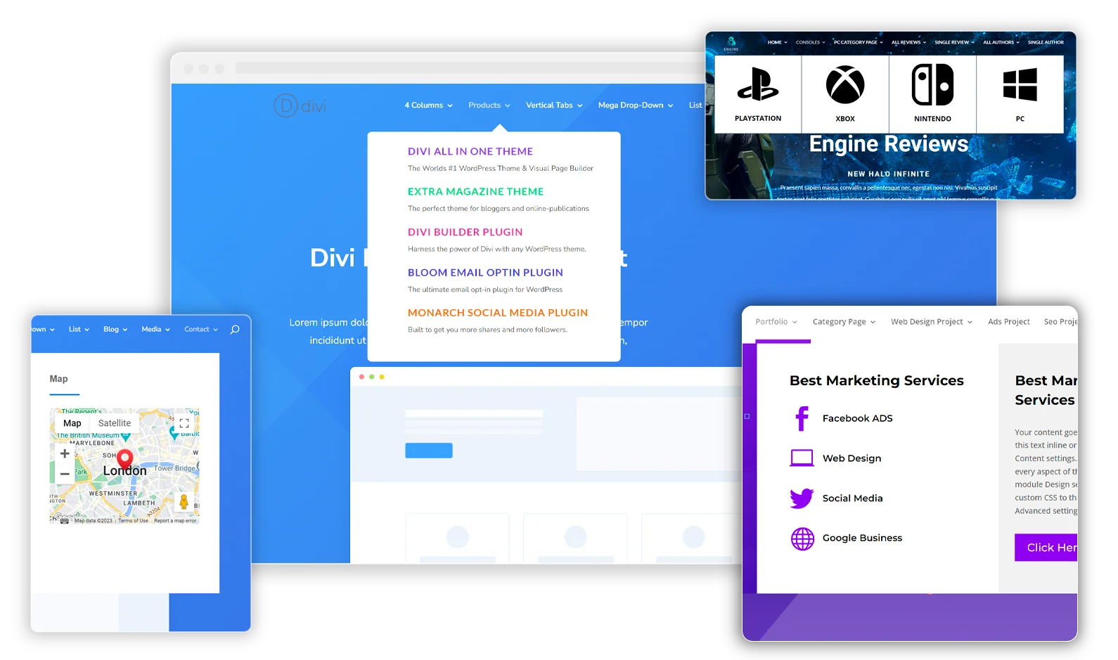 Divi Mega Menu